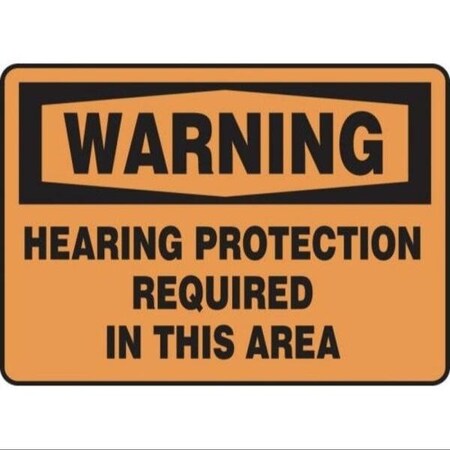 Accuform OSHA WARNING Safety Sign HEARING MPPE317XL MPPE317XL